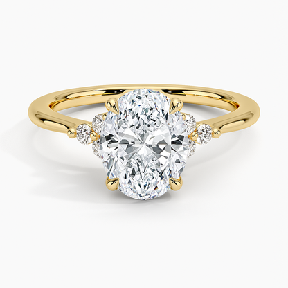 Melody Diamond Ring - Oval Cut Center Stone