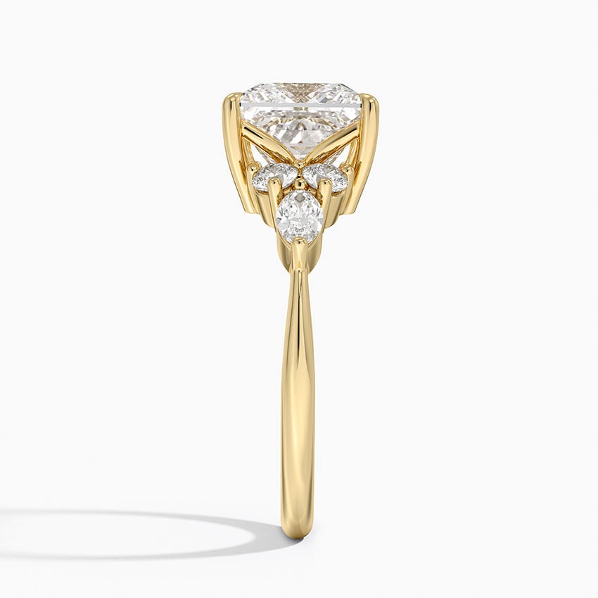 Luxe Nadia Diamond Ring - Princess Cut Center Stone