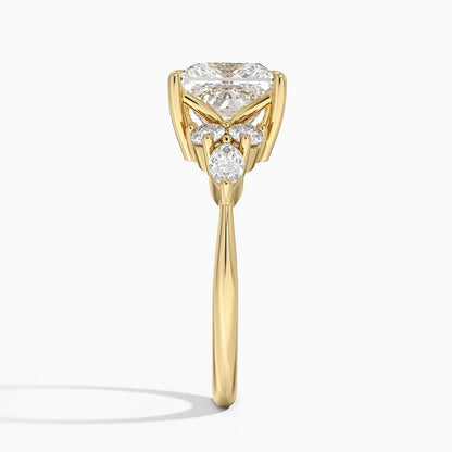Luxe Nadia Diamond Ring - Princess Cut Center Stone