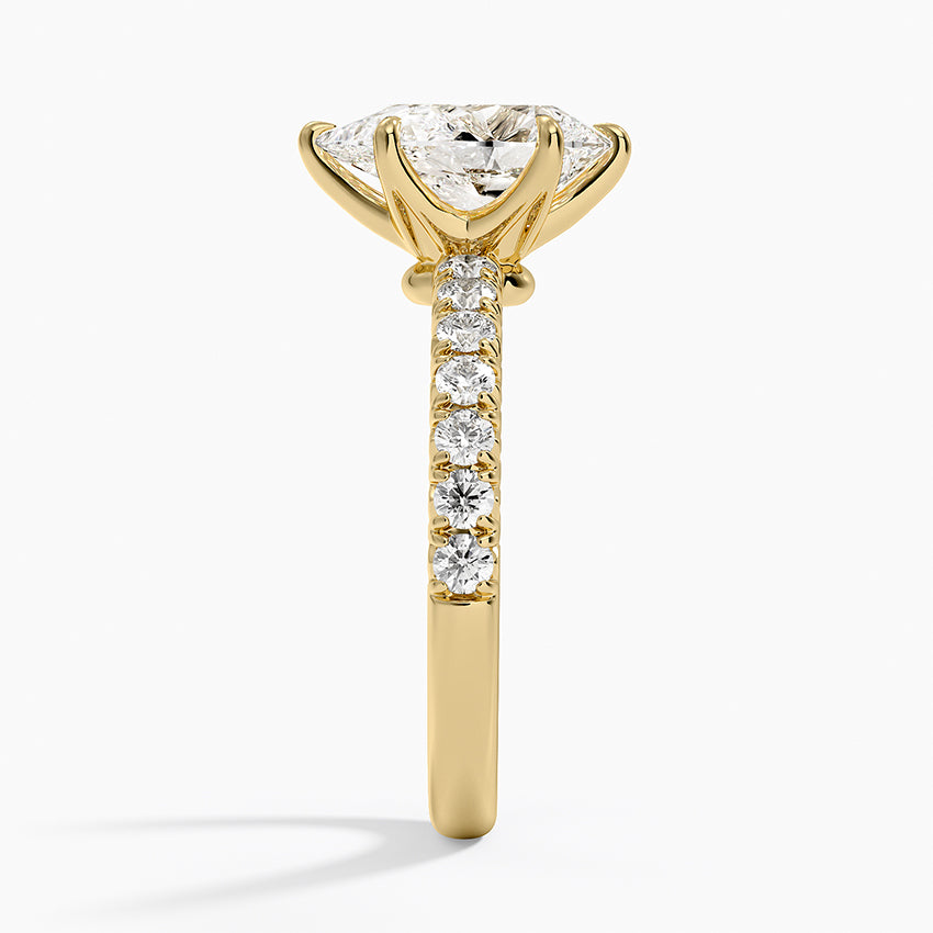 Luxe Amelie Diamond Ring (3/8 ct. tw.) - Pear Center Stone