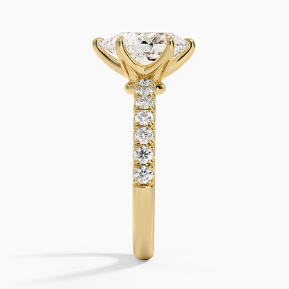 Luxe Amelie Diamond Ring (3/8 ct. tw.) - Pear Center Stone