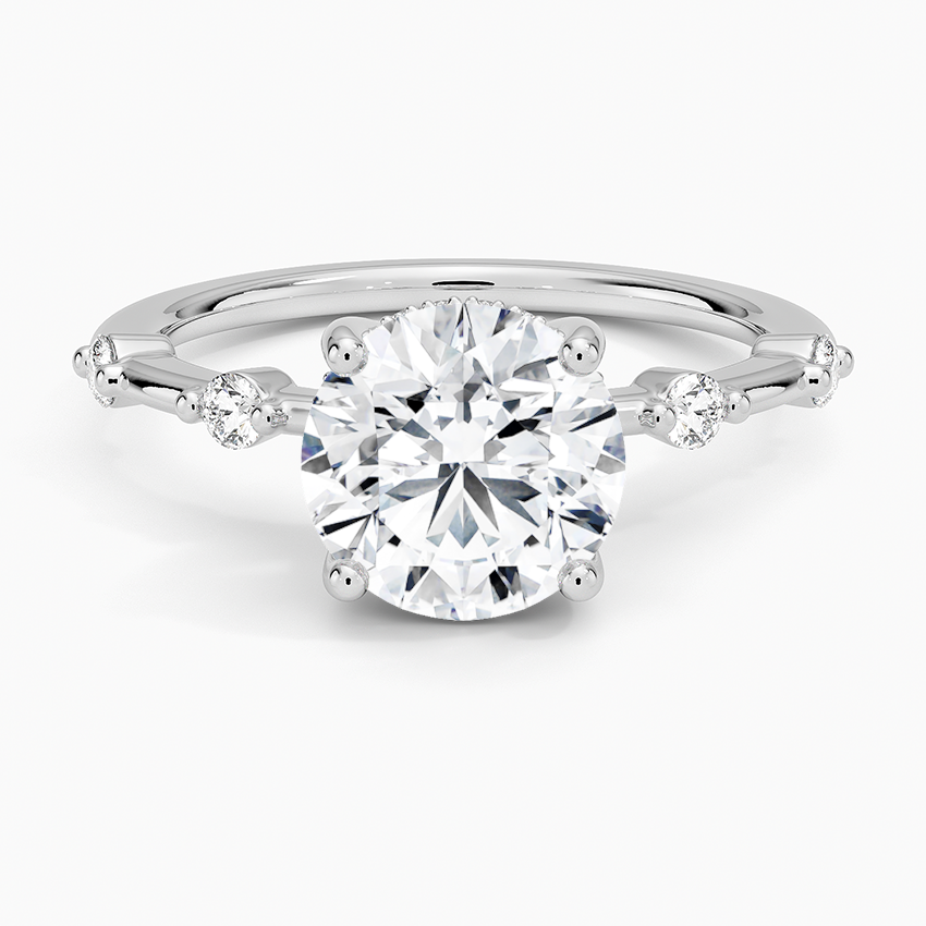 Aimee Hidden Halo Diamond Ring - Round Center Stone