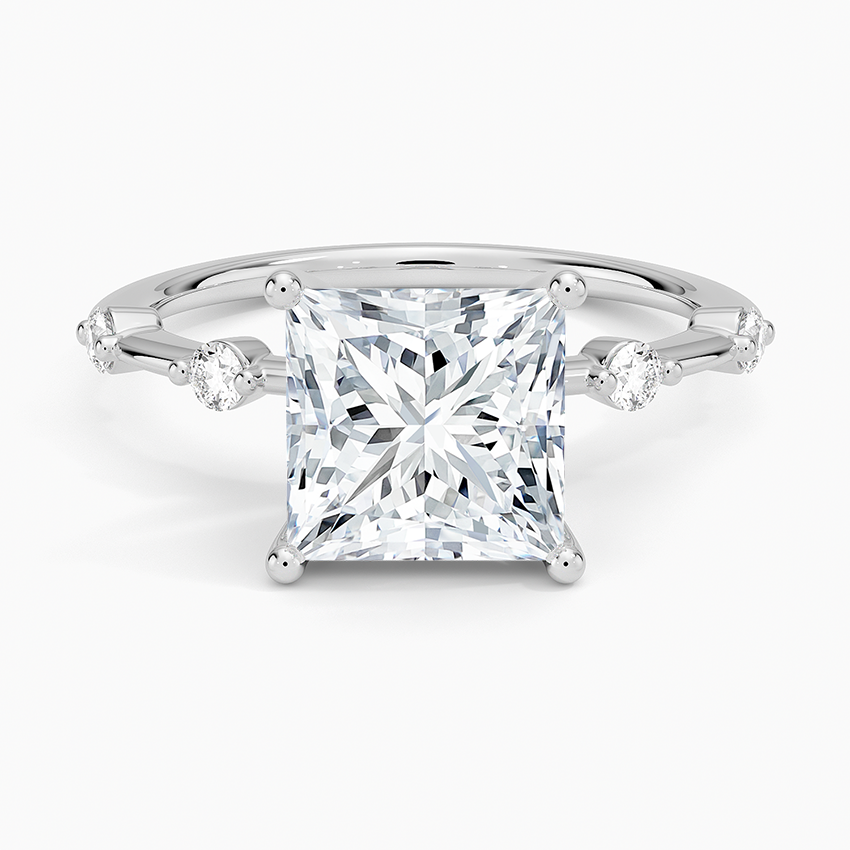 Aimee 1.4mm Diamond Ring - Princess Cut Center Stone
