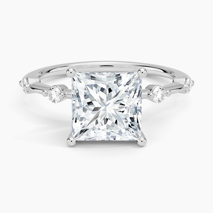 Aimee 1.4mm Diamond Ring - Princess Cut Center Stone