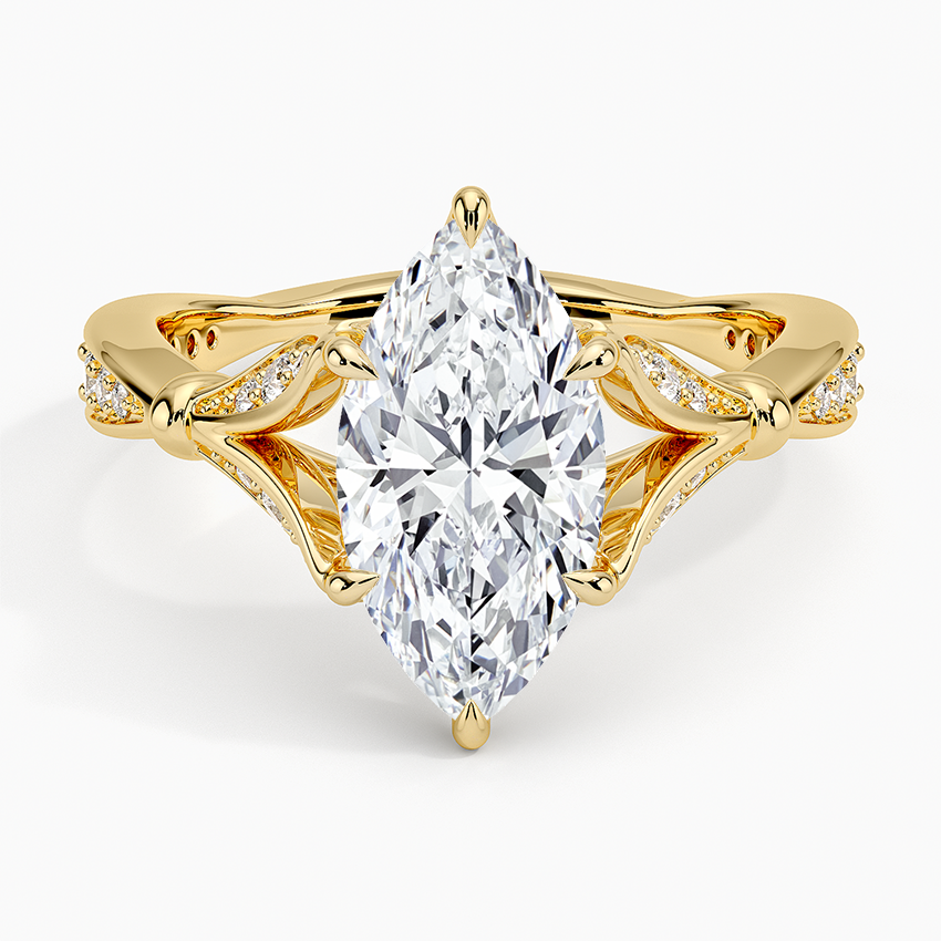 Zinnia Diamond Ring (1/3 ct. tw.) - Marquise Cut Center Stone