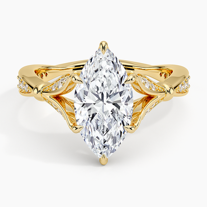 Zinnia Diamond Ring (1/3 ct. tw.) - Marquise Cut Center Stone