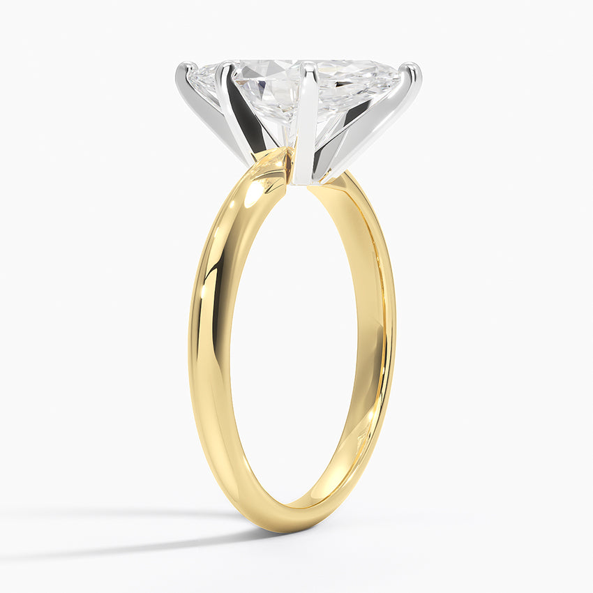 Classic Six-Prong Solitaire Ring - Marquise Center Stone
