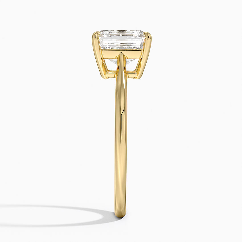 Elle Solitaire Ring - Asscher Cut Center Stone