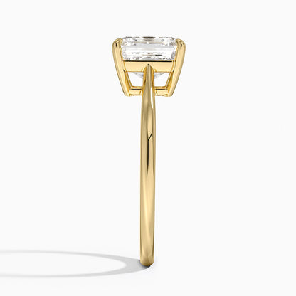 Elle Solitaire Ring - Asscher Cut Center Stone