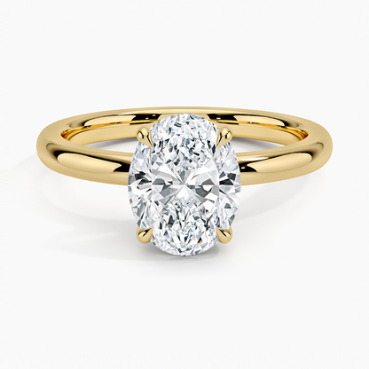 Fairmined 2mm Solitaire Ring - Oval Cut Center Stone