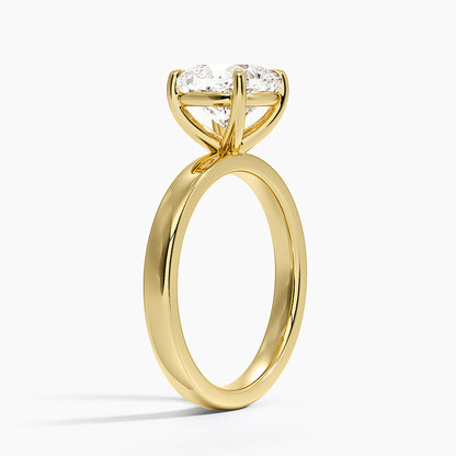 Fairmined Perfect Fit Solitaire 2.5mm Ring - Cushion Cut Center Stone