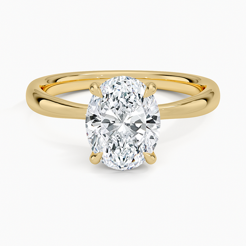 Freesia 2.7mm Solitaire Ring - Oval Center Stone