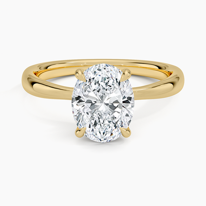 Freesia 2.7mm Solitaire Ring - Oval Center Stone