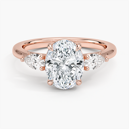 Opera Perfect Fit Diamond Ring - Oval Center Stone