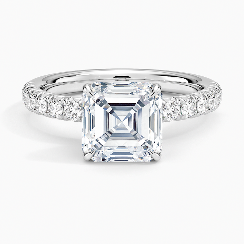 Luxe Amelie Diamond Ring (3/8 ct. tw.) - Asscher Cut Center Stone