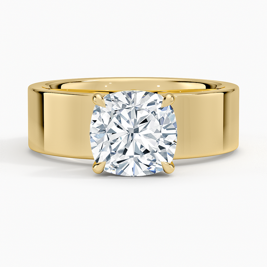 Peyton 6mm Solitaire Ring - Cushion Cut Center Stone