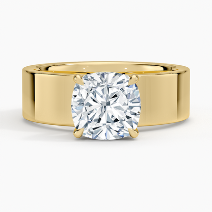 Peyton 6mm Solitaire Ring - Cushion Cut Center Stone