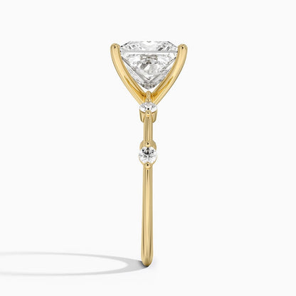 Aimee 1.4mm Diamond Ring - Princess Cut Center Stone