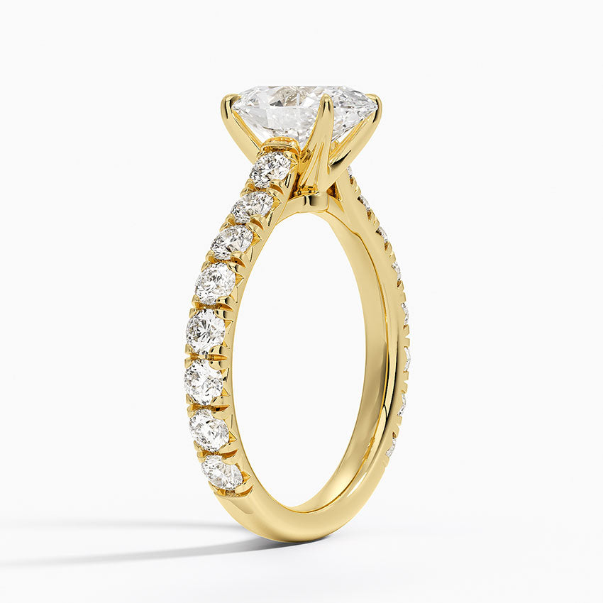 Anthology Three-Quarter Coverage Diamond Ring (7/8 ct. tw.) - Oval Center Stone