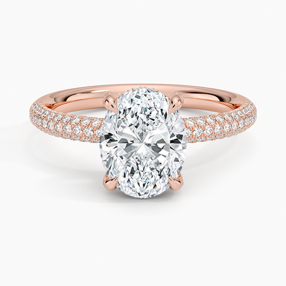 Valencia Diamond Ring (1/3 ct. tw.) - Oval Center Stone