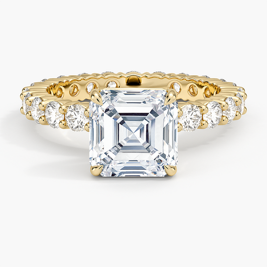 Perfect Fit Eternity Diamond Ring (1 1/3 ct. tw.) - Asscher Cut Center Stone