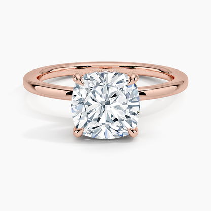 Lumiere 1.5mm Diamond Ring - Cushion Cut Center Stone