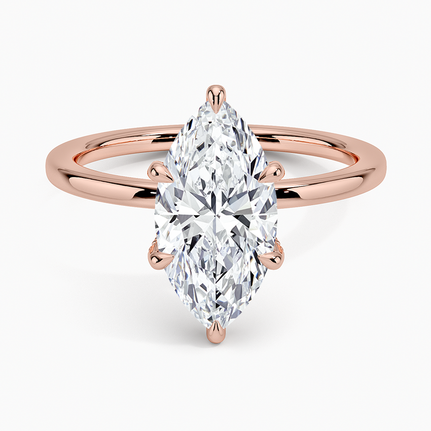 Lumiere 1.5mm Diamond Ring - Marquise Center Stone