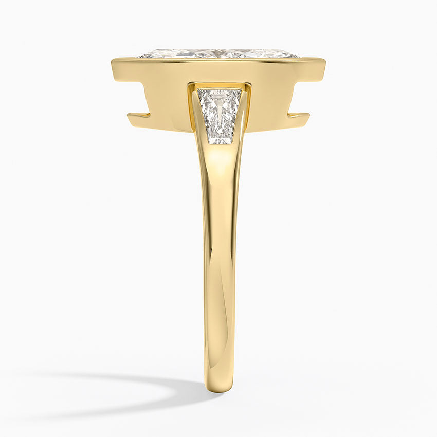 Hayes Three Stone Baguette Diamond Ring (1/2 ct. tw.) - Marquise Cut Center Stone