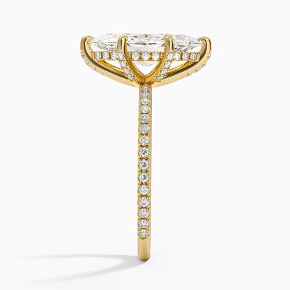 Viviana Three-Quarter Coverage Six-Prong Diamond Ring (1/3 ct. tw.) - Marquise Center Stone