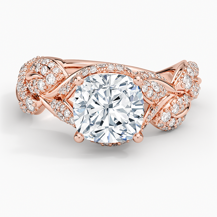 Olivia Diamond Ring (1 ct. tw.) - Cushion Cut Center Stone