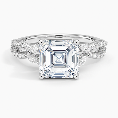 Luxe Willow Diamond Ring (1/4 ct. tw.) - Asscher Cut Center Stone