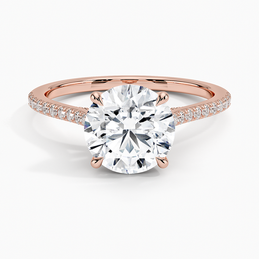 Luxe Dawn Diamond Ring - Round Center Stone