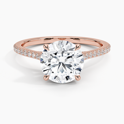 Luxe Dawn Diamond Ring - Round Center Stone