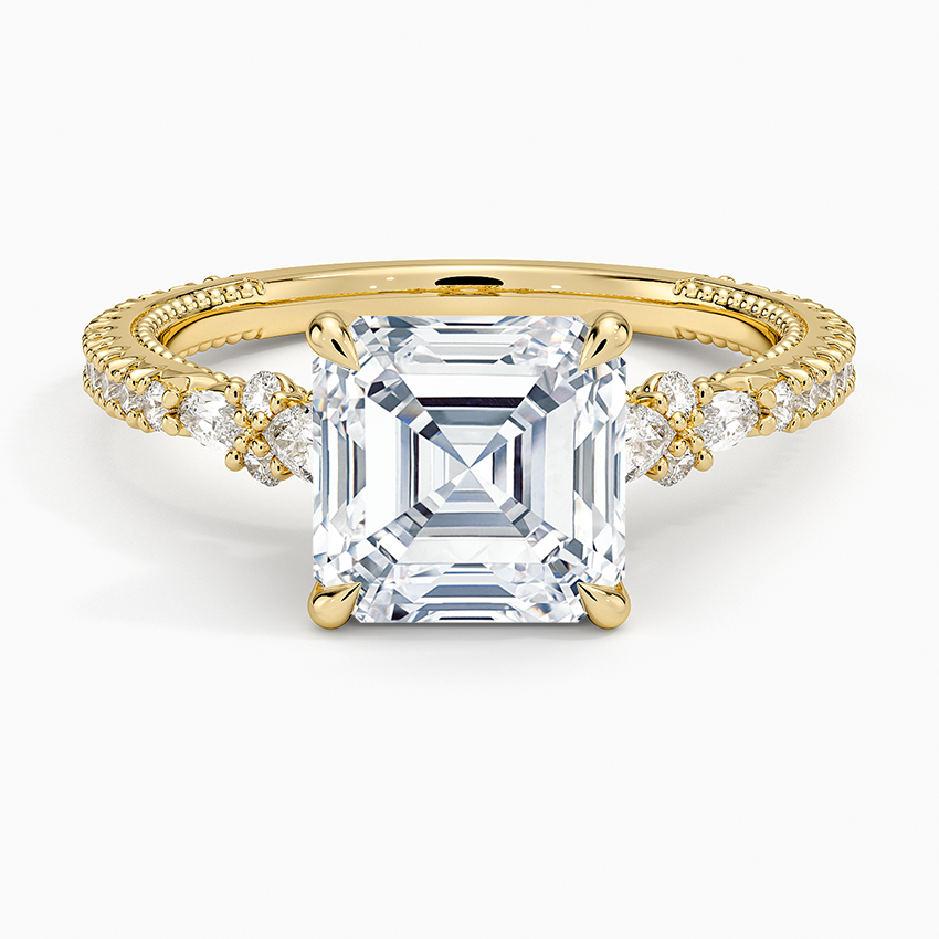 Primrose Diamond Ring - Asscher Cut Center Stone