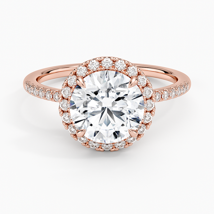 Cambria Halo Diamond Ring - Round Center Stone