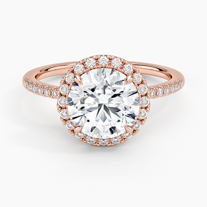 Cambria Halo Diamond Ring - Round Center Stone