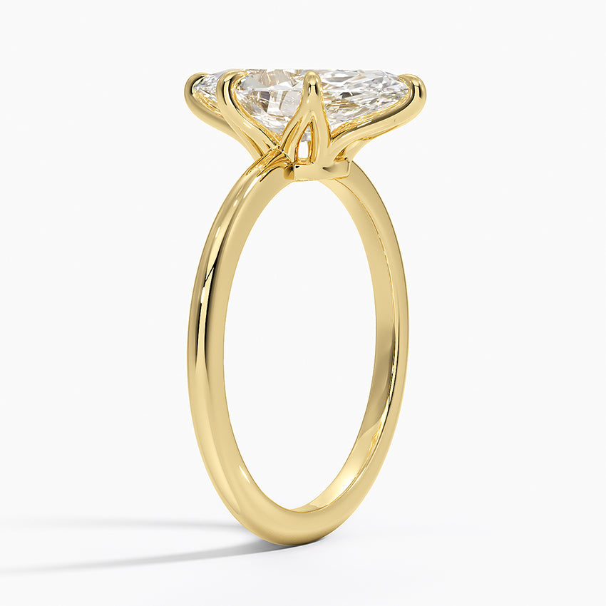 Petite Esme 1.5mm Ring - Marquise Center Stone