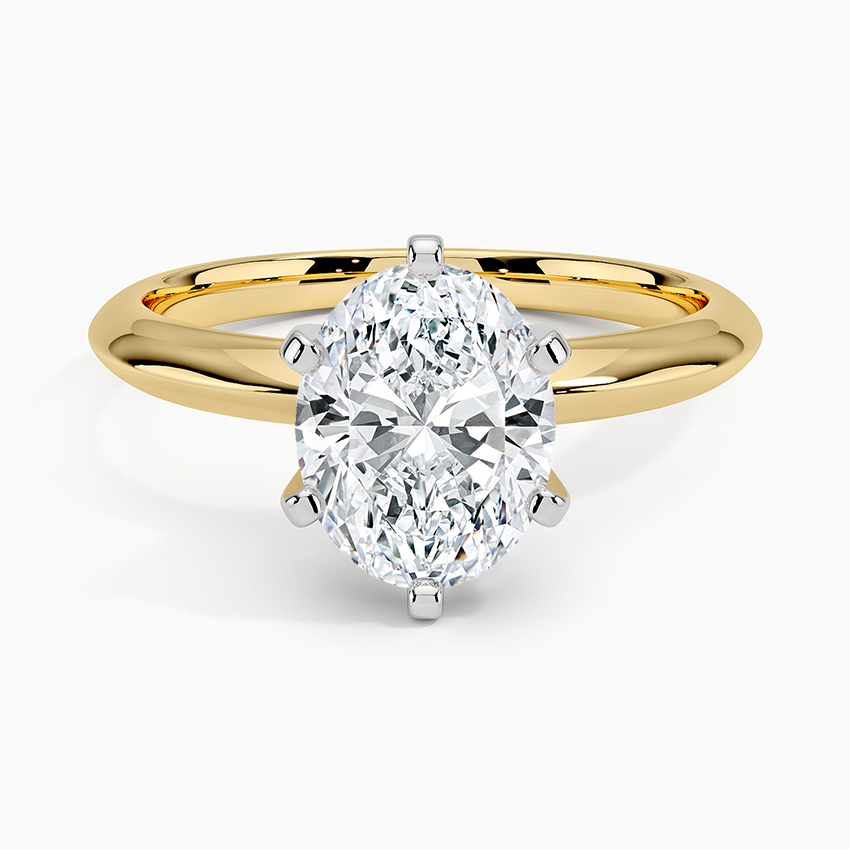 Classic Six-Prong Solitaire Ring - Oval Center Stone