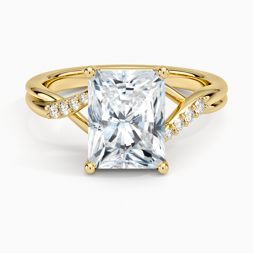 Chamise Diamond Ring (1/15 ct. tw.) - Radiant Cut Center Stone