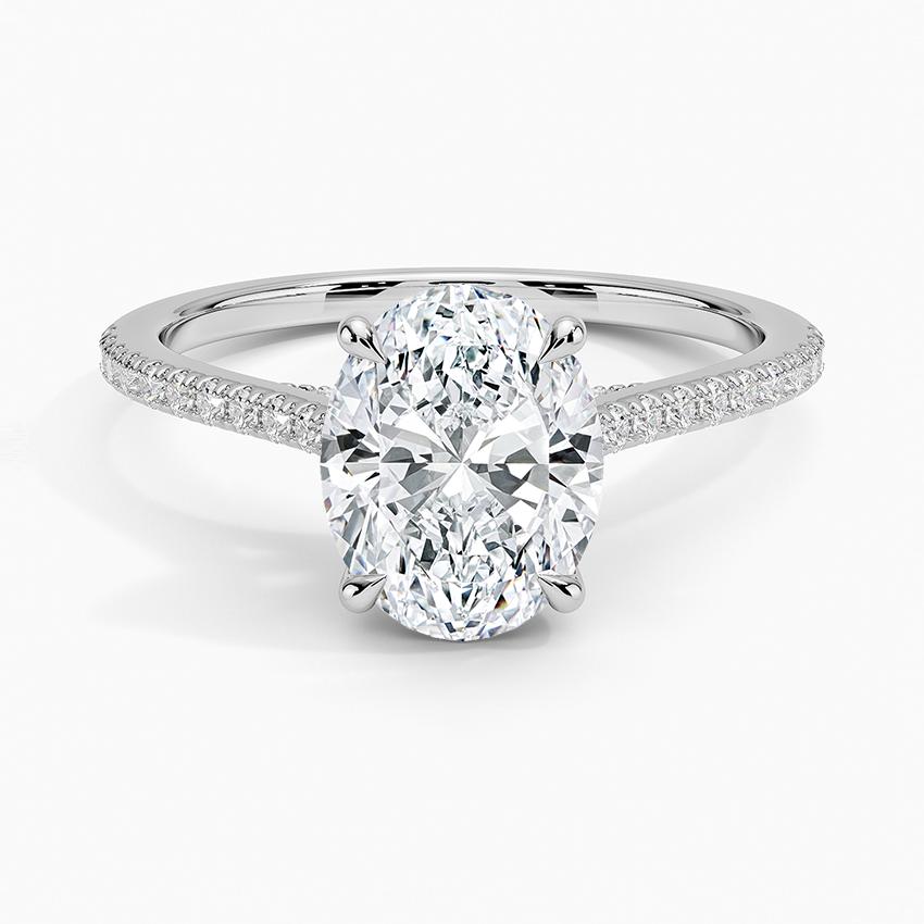 Luxe Dawn Diamond Ring - Oval Center Stone