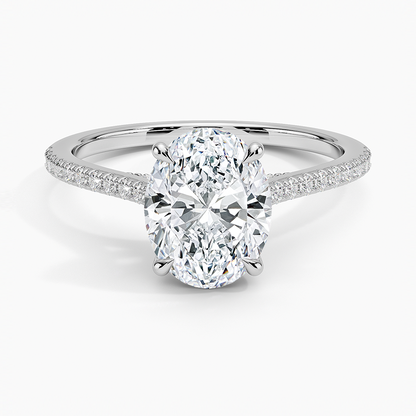 Luxe Dawn Diamond Ring - Oval Center Stone