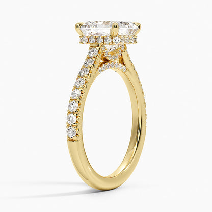 Chantal Diamond Ring - Asscher Cut Center Stone