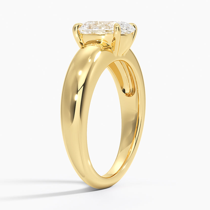 Adrian Solitaire Ring - Oval Cut Center Stone