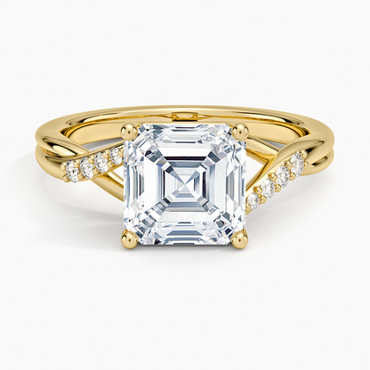 Chamise Diamond Ring (1/15 ct. tw.) - Asscher Cut Center Stone