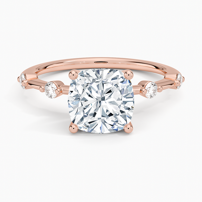 Aimee 1.4mm Diamond Ring - Cushion Cut Center Stone