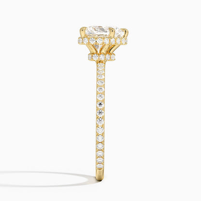 Gala Diamond Ring - Heart Center Stone
