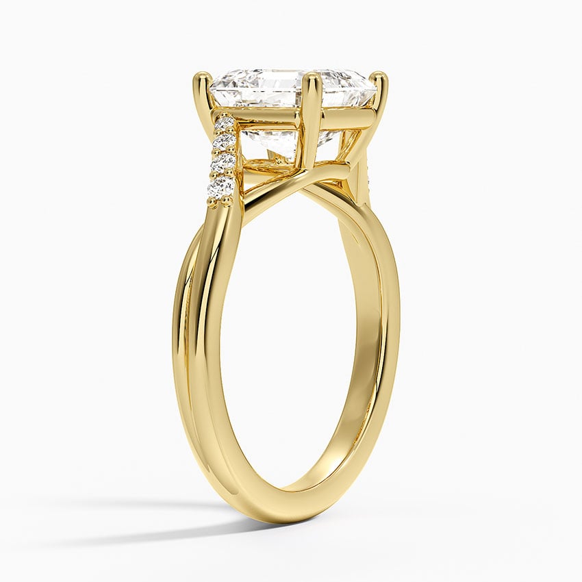 Chamise Diamond Ring (1/15 ct. tw.) - Asscher Cut Center Stone