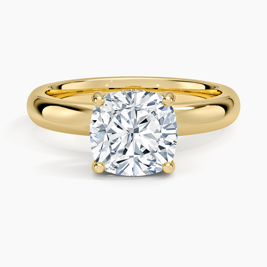 Sydney Perfect Fit Halo 3mm Diamond Ring - Cushion Cut Center Stone