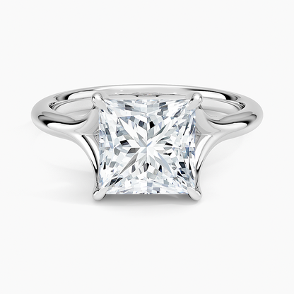 Reverie Solitaire Ring - Princess Cut Center Stone