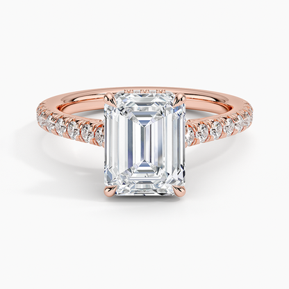Chantal Diamond Ring - Emerald Cut Center Stone
